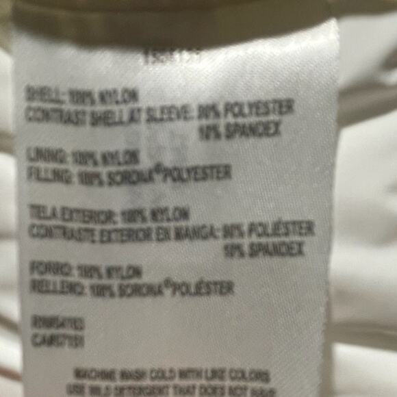 Tommy Hilfiger Women’s Puffer Jacket - S - White Quilted Hooded Logo Zipper -EUC - Picture 3 of 9